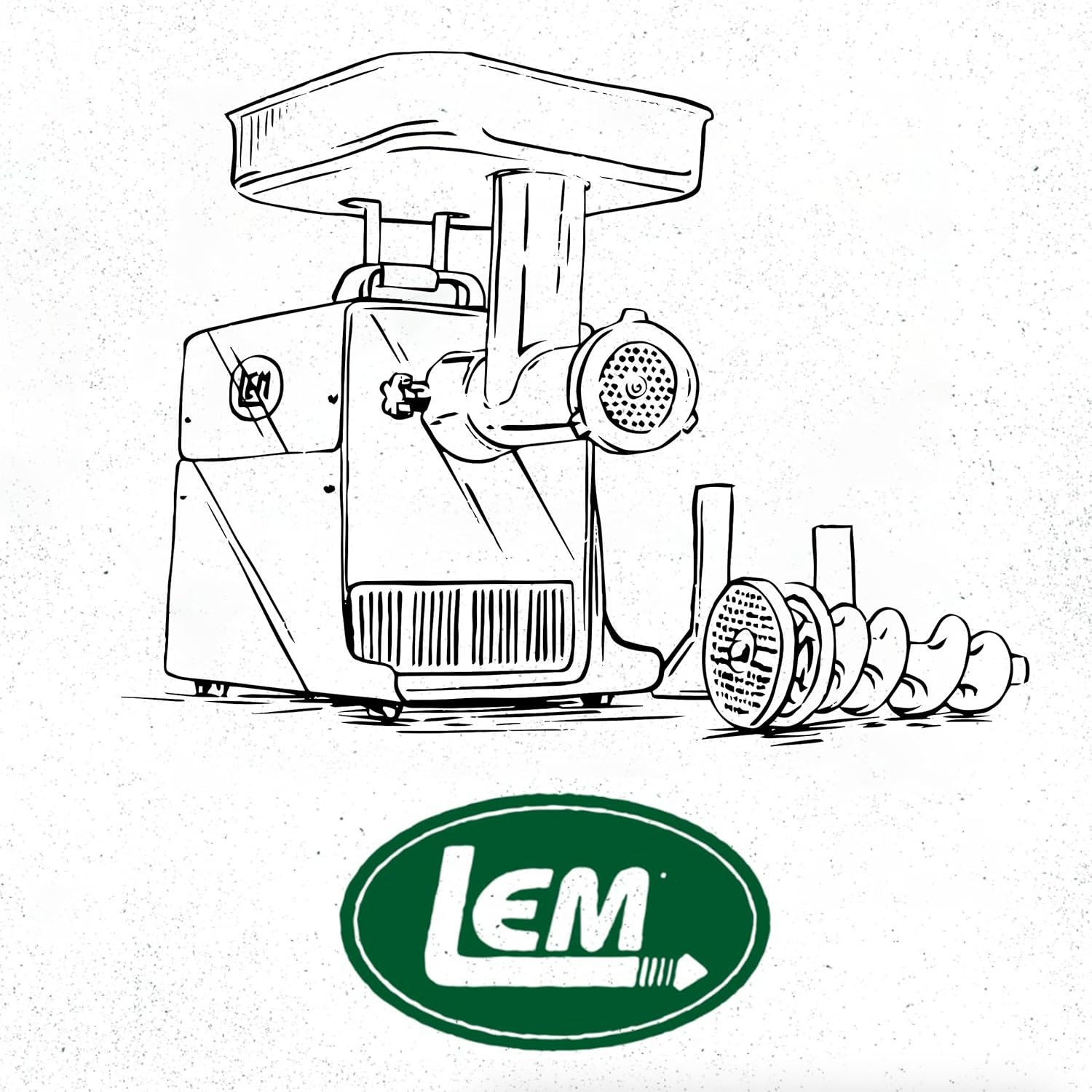 LEM Products BigBite Dual Grind #22 1.0 HP Stainless Steel Electric Meat Grinder Machine, Ideal for Heavy Use