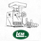 LEM Products MightyBite #8 Meat Grinder, 500 Watt Aluminum Electric Meat Grinder Machine, Ideal for Regular Use