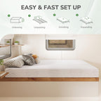 8 Inch RV Short Queen Mattress, Charcoal Gel Memory Foam Mattress, Breathable & Odor-Eliminating, Pressure Relief, Medium Firm, CertiPUR-US Certified, Bed in a Box, 60"x75"