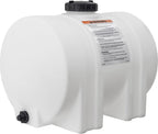 Horizontal Polyethylene Reservoir Water Tank with Legs, 550 Gallon, Made in the USA, Poly Tank for Water and Non-Flammable Liquids, Rust and Corrosion Proof