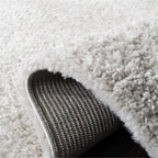 SAFAVIEH August Shag Collection Area Rug - 9' x 12', Beige, Solid Design, Non-Shedding & Easy Care, 1.2-inch Thick Ideal for High Traffic Areas in Living Room, Bedroom (AUG900D)