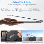 Blackview DCM6 Triple Laptop Screen Extender 14" 1080P FHD IPS Portable External Screen Two Cable USB C Travel for 13-17'' Laptop Plug & Play Compatible with Windows/Mac/Chrome OS and Mobile Devices