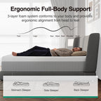 Novilla 14 Inch King Size Mattress, Gel-Infused Bliss Cooling King Memory Foam Mattress in a Box with Cool-Touch Nylon Cover, Pain Relief & Spinal Support with CertiPUR-US Certified Foam