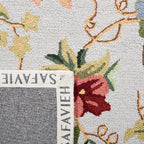 SAFAVIEH Chelsea Collection Area Rug - 9' x 12', Grey, Hand-Hooked French Country Floral Wool, Ideal for High Traffic Areas in Living Room, Bedroom (HK311F)
