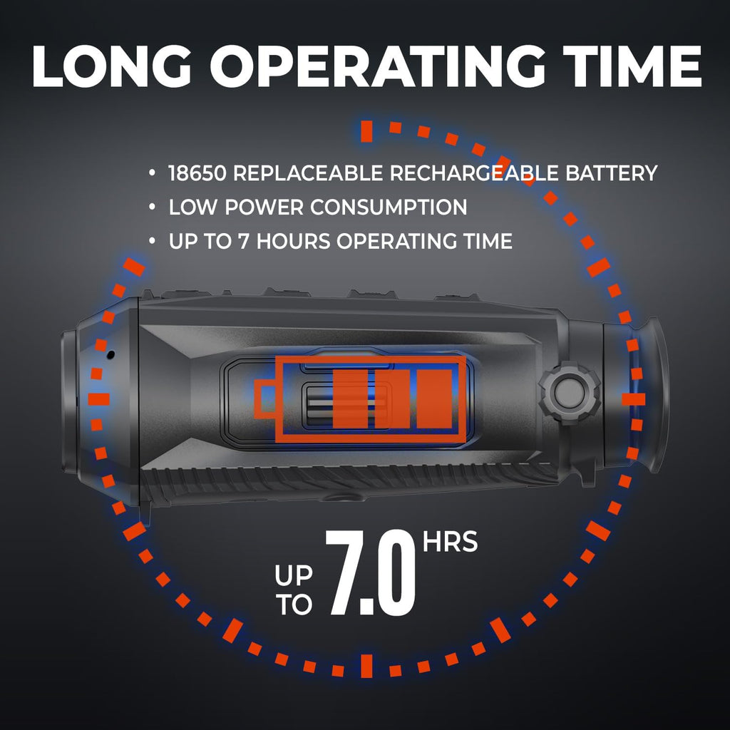 AGM Global Vision Taipan V2 Thermal Imaging monocular for Hunting with Advanced 12μm Sensor  Video Recording  WiFi  IP67 Waterproof