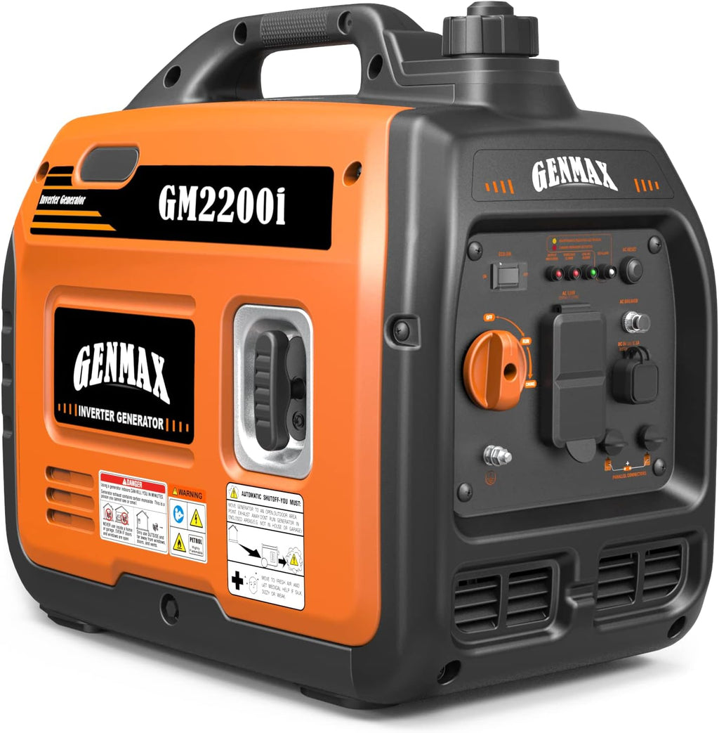 GENMAX Generator .EPA Compliant  Eco-Mode Feature  Ultra Lightweight for Backup Home Use & Camping