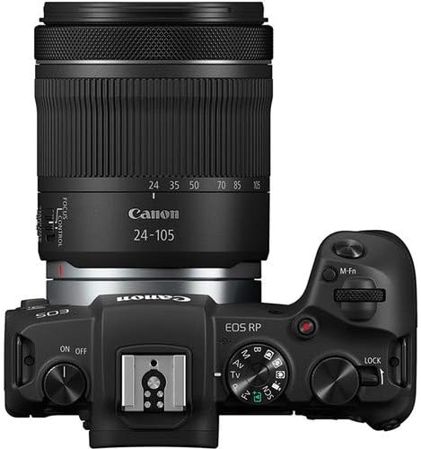 Canon EOS RP Full-Frame Mirrorless Interchangeable Lens Camera + RF24-105mm Lens F4-7.1 is STM Lens Kit- Compact and Lightweight for Traveling and Vlogging  Black (3380C132)