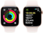 Apple Watch Series 10 GPS  46mm - Rose Gold Aluminum Case with Light Blush Sport Band  S/M (Renewed Premium)