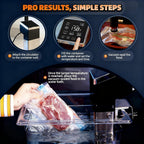 Commercial Sous Vide Precision Cooker 1400W | Fast-Heating Immersion Circulator | Thermal Sous Vide Machine with Accurate Temperature & Timer | IPX7 Waterproof | Quiet | For Restaurants & Home Kitchen