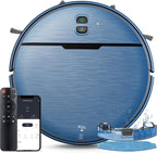 Robot Vacuum and Mop Combo, 2 in 1 Robot Vacuum Cleaner with WiFi/App, Smart Robotic Vacuums with Strong Suction, Schedule, Self-Charging, Slim, Quiet, Ideal for Hard Floor, Pet Hair, Low Pile Carpet