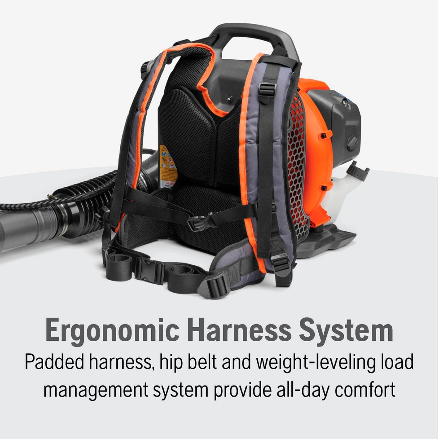 Husqvarna 150BT Gas Leaf Blower  51-cc 2.16-HP 2-Cycle Backpack Leaf Blower  765-CFM  270-MPH  22-N Powerful Clearing Performance and Ergonomic Harness System  970466901