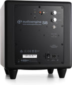 Audioengine S8 Powered Subwoofer - 8 Inch Subwoofer  250W Down Firing Speakers for PC  Home Theaters  Movie Lovers & Studios  Wireless Ready with Sleep Mode
