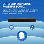 ZVOX AccuVoice AV835 Dialogue Clarifying Soundbar - Patented Hearing Technology with 20 Levels of Voice Boost  Dual Woofers  Low-Profile TV Speaker for Home Theater and Smart TV - Black