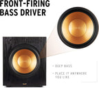 Klipsch Synergy Black Label Sub-100 10” Front-Firing Subwoofer with 150 Watts of continuous power  300 watts of Dynamic Power  and All-Digital Amplifier for Powerful Home Theater Bass