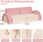 LOAOL Kids Couch 10PCS, Modular Kids Play Couch, Multifunctional Foam Toddler Sofa, Imaginative Convertible Play Sofa for Playroom
