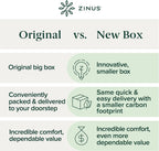 Zinus 12 Inch Green Tea Cooling Memory Foam Mattress New Version, King, Fiberglass Free, Medium Firmness, Cooling Gel Foam, Certified Safe Foams & Fabric, Mattress in A Box