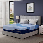EGOHOME 12 Inch Queen Mattress in a Box, Copper Gel Memory Foam for Cool Sleep, Fiberglass-Free, Pressure Relieving, Medium Firm, CertiPUR-US Certified, 80''L x 60''W