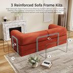 Folding Sofa Bed, Convertible Sleeper Couch, 78 Inch Oversized Corduroy Upholstered Boneless Couch, Loveseat Sleeper with Pull Out Bed, Floor Sofa Modular Futon Couch for Living Room Bedroom