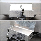 Auto Dynasty 30 Inch Truck Tool Box, Heavy Duty Aluminum Truck Bed Toolbox for Pickup RV Trailer, Underbody Truck Box Storage Organizer Chest with Side Handle and Lock, 30" x 13" x 10", Silver
