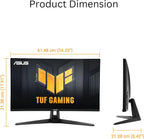 ASUS TUF Gaming 27” 4K HDR Monitor (VG27UQ1A) – 160Hz  1ms  Extreme Low Motion Blur Sync  NVIDIA G-SYNC Compatible  AMD FreeSync Premium  95% DCI-P3  DisplayWidget  3 yr Warranty