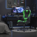 Homall Gaming Chairs, Computer Chair with Footrest and Massage Lumbar Support, Height Adjustable Game Chair with Headrest and Swivel Seat (Light Green)