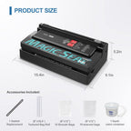 MAGIC SEAL MS300 Precision Vacuum Sealer Machine, Commercial Double Pump Food Sealer with Built-in Auto Cooling System, Compatible with Mylar, Smooth and Embossed Bags, Extra Wide 8 mm Seal