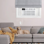 Whirlpool 8,000 BTU Window Air Conditioner with Supplemental Heat, Window Mounted AC Unit with Heater for Apartment, Living Room, Bedroom, Rooms up to 350 Square Feet