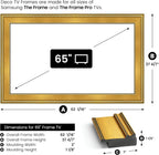 Antique Gold 65" Premiere Deco TV Frame - Compatible ONLY with Samsung The Frame TV and Pro TVs (Fits 2021-2026  LS03A  LS03B LS03C LS03D LS03FA LS03FW)