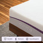 Purple Mattress – Twin XL, 9.25" GelFlex Grid, Better Than Memory Foam, Pressure Relief, Temperature Neutral, Breathable, Motion Isolation, Made in USA