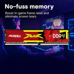 PUSKILL DDR4 RAM 16GB Kit (2x8GB) 3200MHz PC4-25600 CL16 Desktop Memory - 1.35V UDIMM Low Latency, Intel XMP 2.0 Ready for Gaming PC, Compatible with Intel & AMD