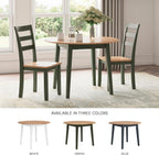 Signature Design by Ashley Gesthaven Modern Dining Drop Leaf Table with 4 Legs, Light Brown & Green