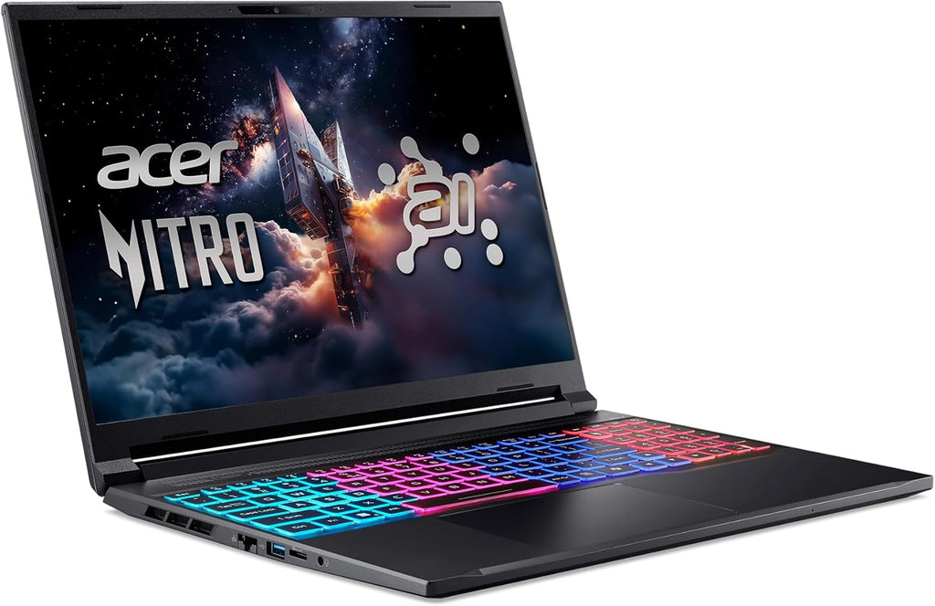 Acer Nitro V 16S AI Gaming Laptop | NVIDIA GeForce RTX 5060 GPU | AMD Ryzen 7 260 Processor | 16" WUXGA IPS 180Hz Display | 32GB DDR5 | 1TB Gen 4 SSD | Wi-Fi 6 | ANV16S-41-R2AJ