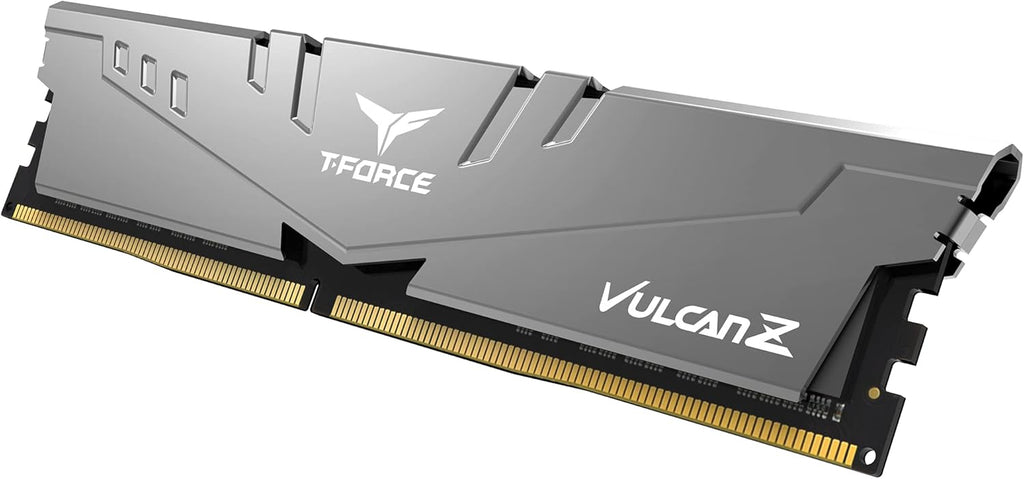 TEAMGROUP T-Force Vulcan Z DDR4 16GB Kit (2x8GB) 3200MHz (PC4-25600) CL16 Desktop Memory Module Ram (Gray) - TLZGD416G3200HC16CDC01