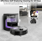 MONSGA Robot Vacuum and Mop Combo, 6000Pa Robotic Vacuum with 3.5L Self Emptying Station, Lidar Navigation Robot Vacuum Cleaner, 180mins Runtime, APP/Remote/Voice Control, for Hard Floors and Carpets
