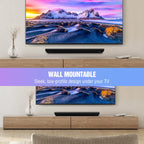 OXS S5 Sound bar for TV with HDMI eARC  Dolby Atmos 3.1.2 Built-in Subwoofer  Center Speaker  Bluetooth & Multi Wired Connection  5 EQ  4K HDR Passthrough  230W  Home Theater Audio Wall Mounted
