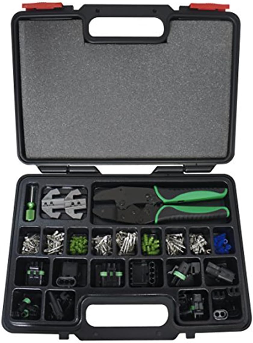 Astro Pneumatic Tool 9478 220-Piece Weather Pack Interchangeable Ratcheting Crimping Tool & Accessory Set