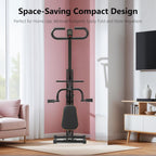 Squat Machine for Home, Squat Rowing Machine with Adjustable Resistance Bands, Foldable Exercise Equipment, Squat Assist Trainer for Glutes Ab Back Legs Workout