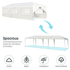 Luxury 10x30ft Outdoor Canopy Party Tent with 8 Removable Sidewalls