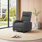 Homall Recliner Chair, Recliner Sofa for Adults, Recliners Home Theater Seating with Lumbar Support, Reclining Sofa Chair for Living Room (Fabric, Dark Grey)