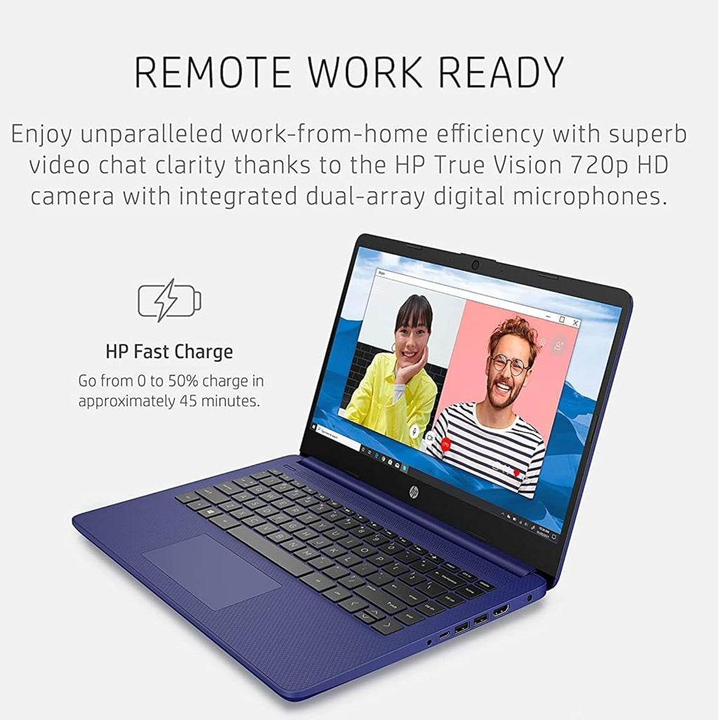 HP Ultrabook Laptop • 1TB Online with 128GB Speed Stack (64GB onboard and 64GB USB) Storage • 8GB Smart RAM • All-Day Battery • Windows 11 • 1 Year Microsoft Office 365