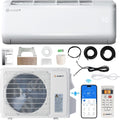 Albott 9100 BTU Mini Split Air Conditioner and Heater, SEER2 20.5, 115V, Inverter Heat Pump AC with Wi-Fi Smart Control, Voice Assistant, Self-Cleaning, Compatible with Alexa, Cools up to 450 Sq. Ft.