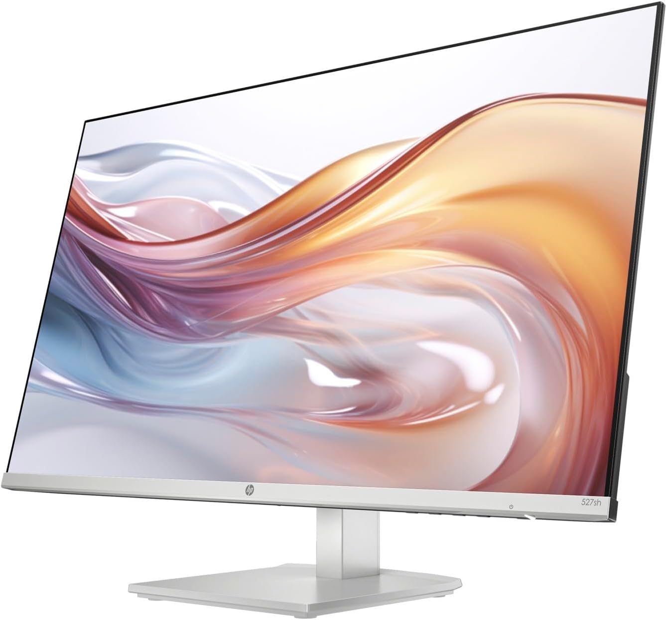 HP Series 5 527sh Monitor (Replaces M27h) 27" 100Hz IPS FHD (1920x1080) 99% sRGB Display  Adjustable Height & Tilt  Flicker Free  Anti-Glare  Black/Silver w/DKZ USB Port Expander (2 Pack)