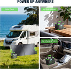 Portable Power Station 330W  288.6Wh Solar Generator with 60W USB-C PD Output  110V Pure Sine Wave AC Outlet  5W Wireless Charging  330W Backup Lithium Battery for Outdoor Camping Travel Hunting Home