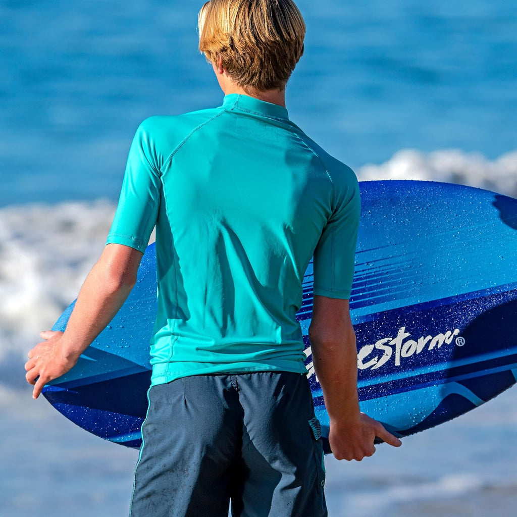 Wavestorm Foam Skimboard 48" | Skimboard for Beginners and All Skimming, Surfing and Bodyboard Levels, Blue Skimboar