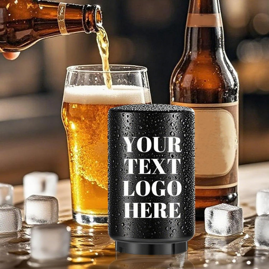 Custom Automatic Beer Bottle Opener, Personalized Magnetic Stainless Steel Push & Pull Bottle Openers, Openning Tool for Home Bar