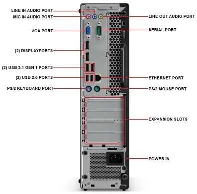 Lenovo ThinkCentre M710S SFF Desktop Computer PC, 6th Gen Core 3.70GHz, 8GB RAM, 256GB SSD, VGA, Keyboard and Mouse, WiFi, BT, Windows 11 Pro (Renewed)