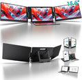 KYY 15.6" Laptop Screen Extender  1080P FHD IPS Portable Monitor  One Cable USB-C Triple Monitor  Dual Travel Screen for 12"-17'' Laptops  360° Rotation & Kickstand .X90D (Driver Need)