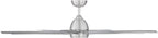 WAC Lighting Mocha XL 8 Blades Aluminum Smart Ceiling Fan in Brushed Nickel