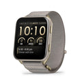 Garmin® Venu® X1  Thin and Lightweight GPS Smartwatch  AMOLED Display  Advanced Health and Fitness Features  Soft Gold with Titanium Caseback and French Gray ComfortFit Nylon Band