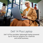 Dell 14 Plus Laptop DB14250-14-inch 16:10 2.5K (2560x1600) Display  Intel Core Ultra 7-258V  32GB LPDDR5X RAM  1TB SSD  Intel Arc Graphics  Backlit Copilot Key Keyboard  Windows 11 Home